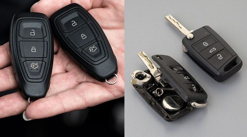 Chìa khóa gập xe ô tô và remote điều khiển xe ô tô