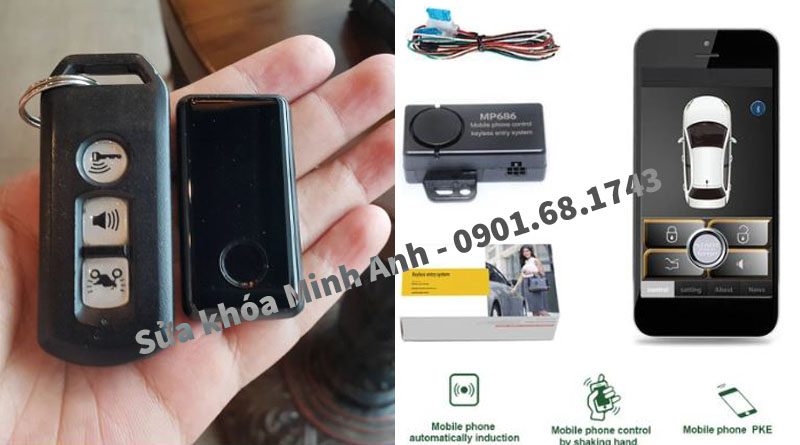 Mở khóa smartkey bằng điện thoại