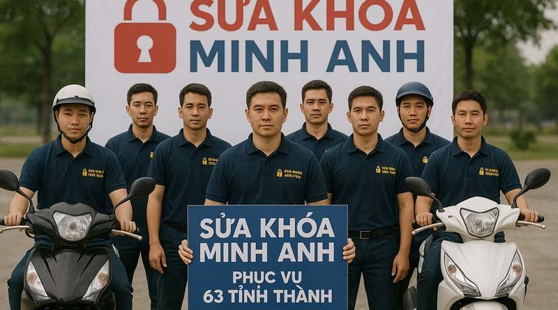 Dịch vụ sửa khóa theo tỉnh tại sửa khóa Minh Anh