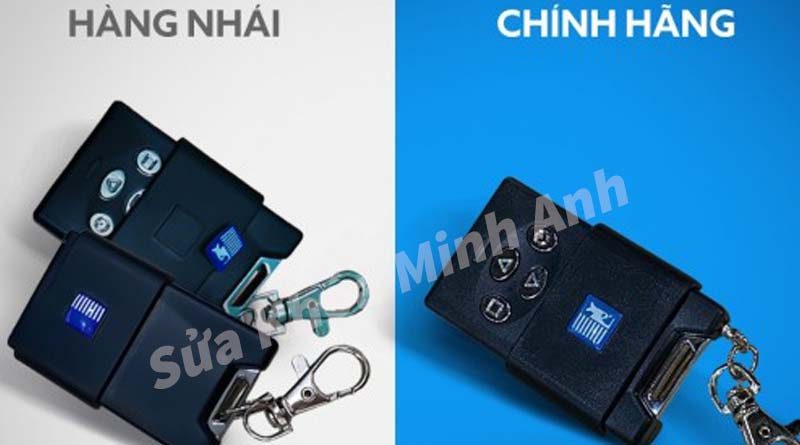 Hướng dẫn kiểm tra remote cửa cuốn thật và giả