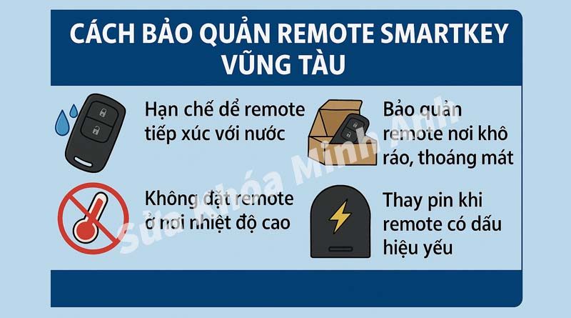 Cách bảo quản smartkey xe máy tại Vũng Tàu