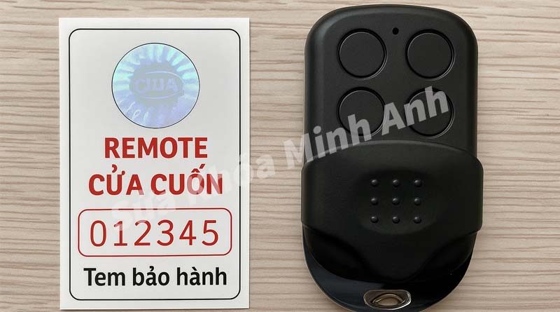 Cách kiểm tra tem và vỏ remote cửa cuốn tại Bắc Kạn